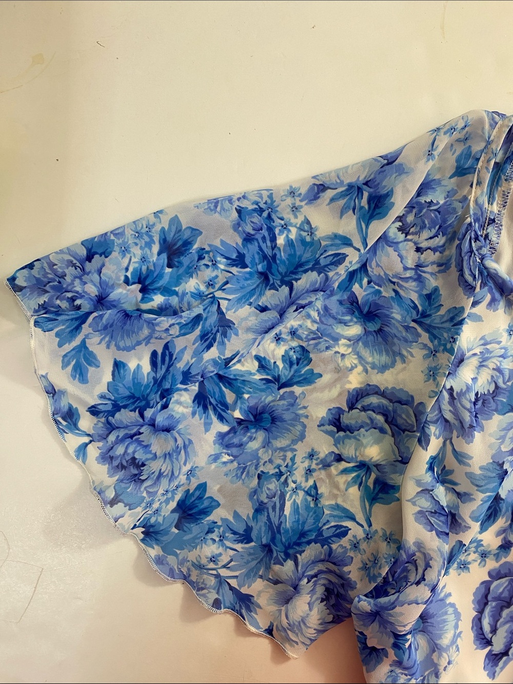 Show Me Your MuMu Floral Mini Dress Blue/White Flowy Lined Party Feminine - Picture 4 of 13